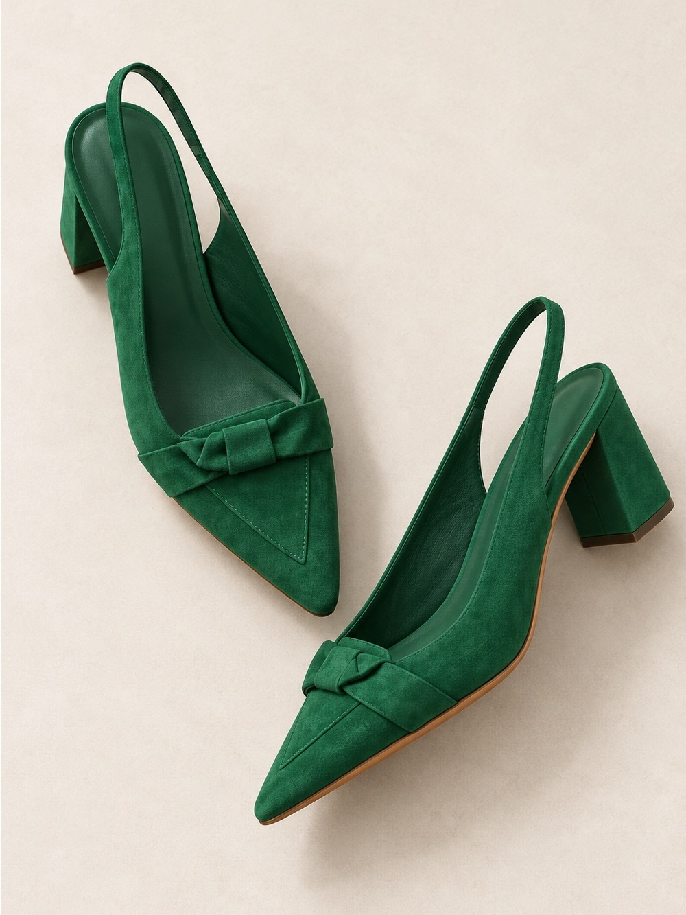Santoni Bow Slingbacks - size 41